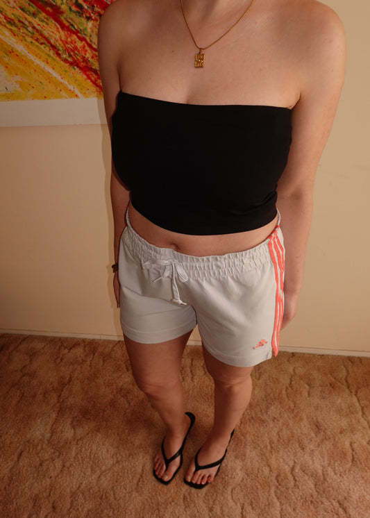 GREY & PINK ADIDAS SHORTS