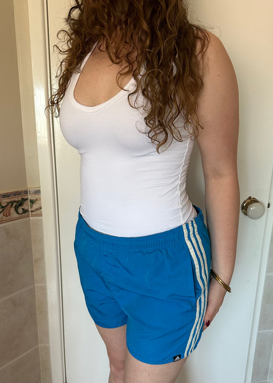BLUE ADIDAS SHORTS