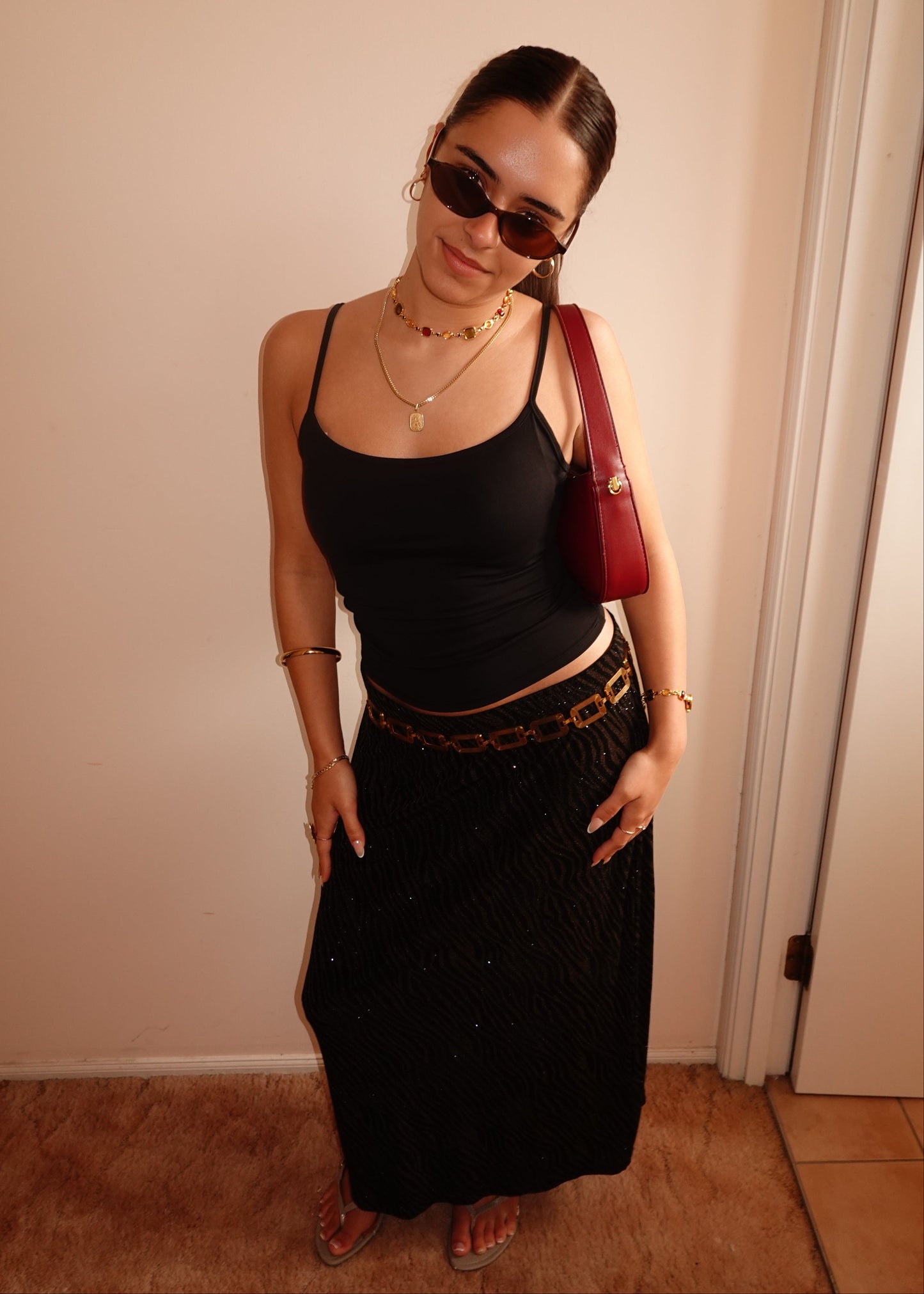 ZEBRA MAXI SKIRT