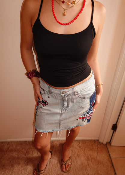 DESIGUAL DENIM MINI SKIRT