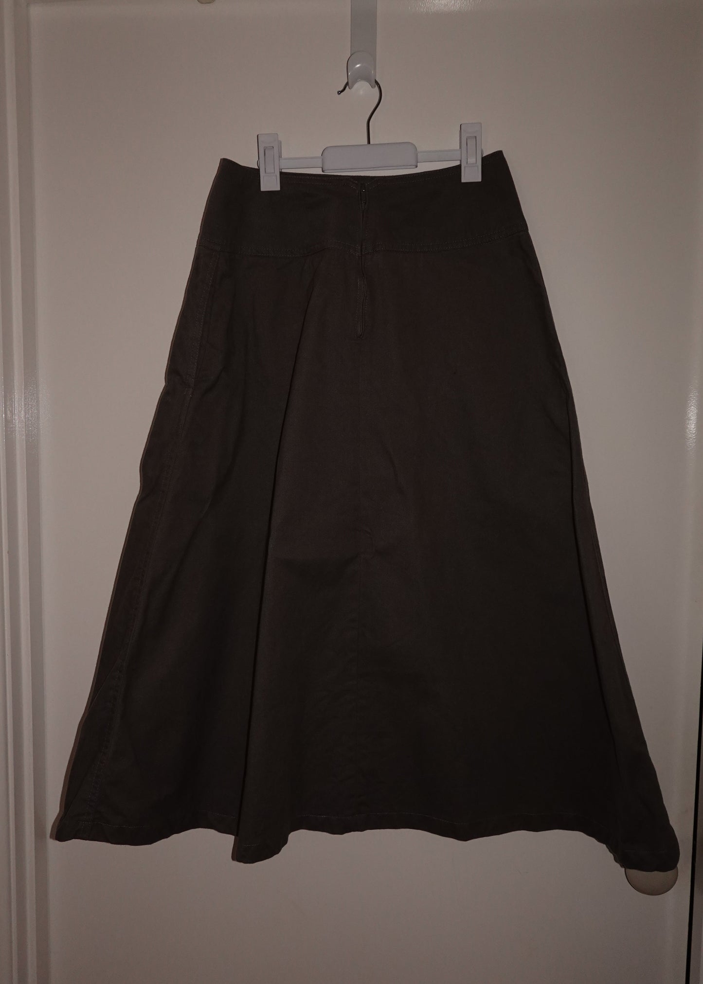 CALVIN KLEIN GREY MAXI SKIRT