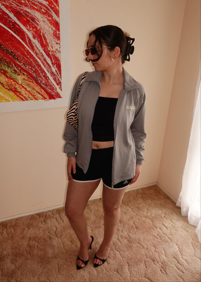 ADIDAS GREY TRACK JACKET