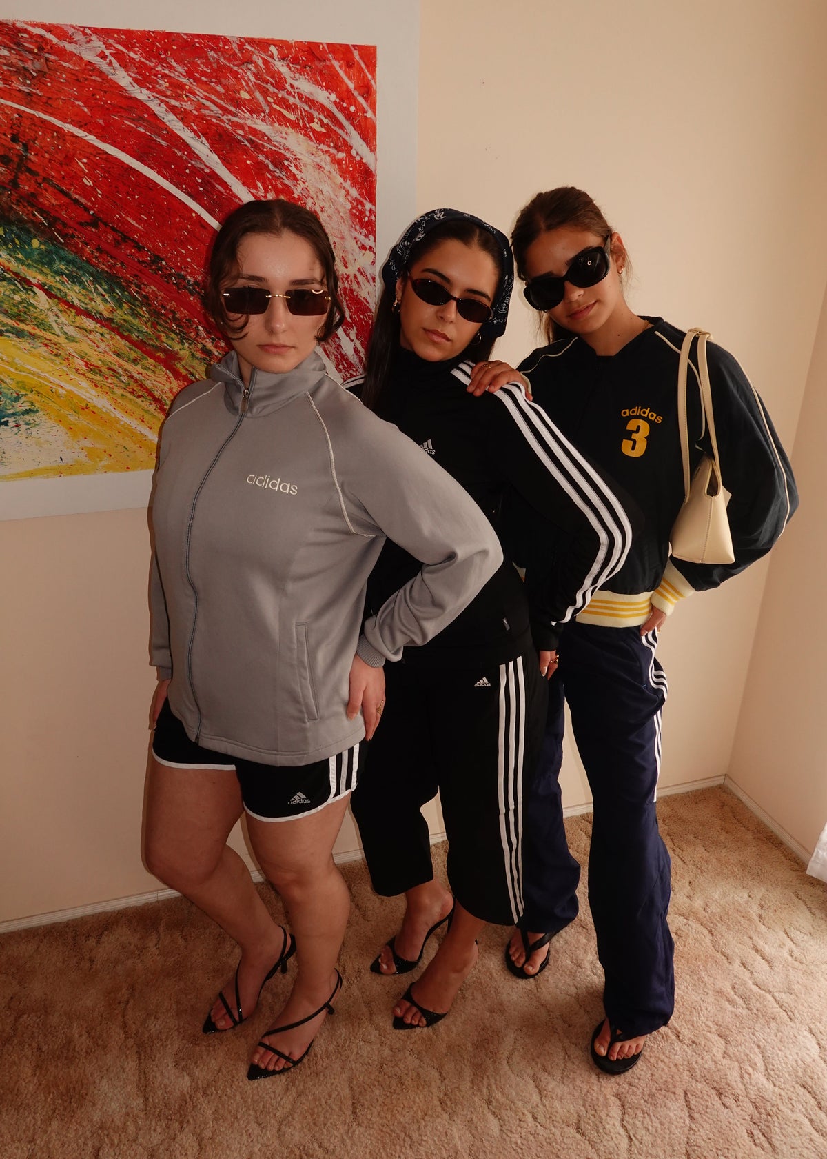 ADIDAS GREY TRACK JACKET