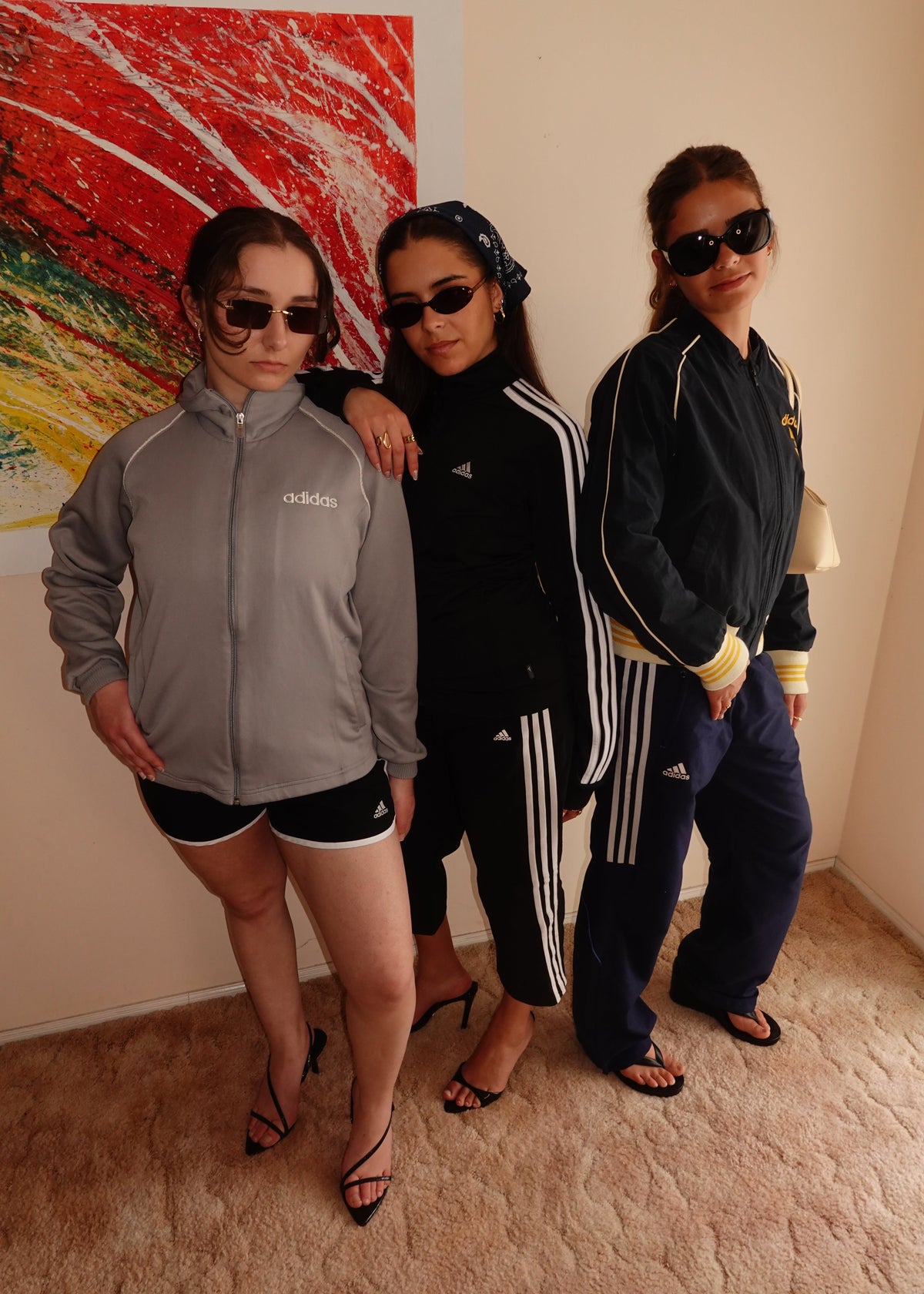 ADIDAS GREY TRACK JACKET