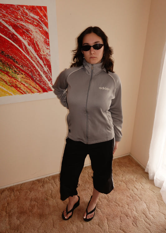 ADIDAS GREY TRACK JACKET