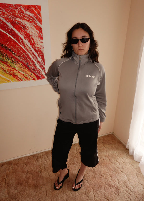 ADIDAS GREY TRACK JACKET
