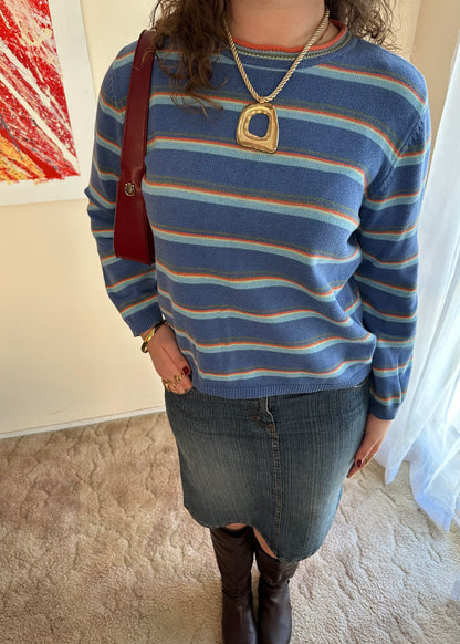 TOMMY HILFIGER STRIPED KNIT JUMPER