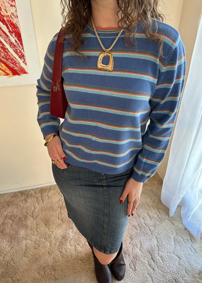TOMMY HILFIGER STRIPED KNIT JUMPER