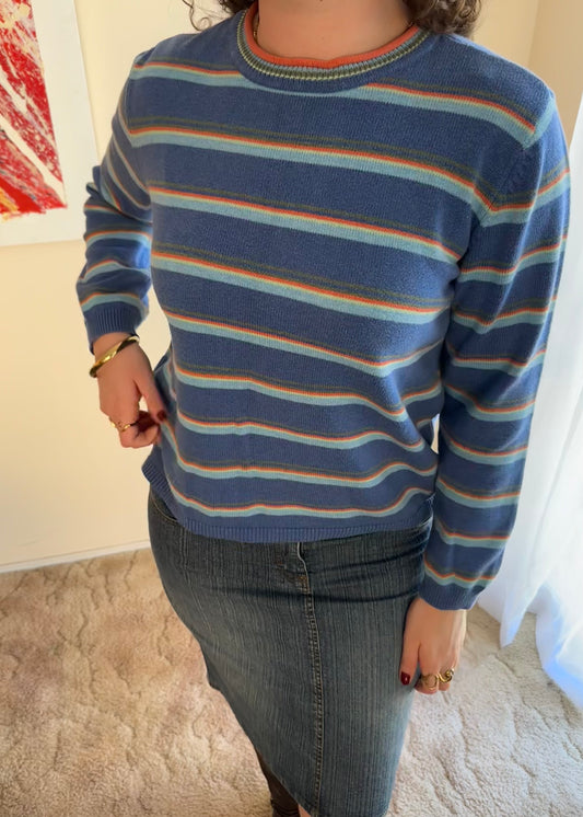 TOMMY HILFIGER STRIPED KNIT JUMPER