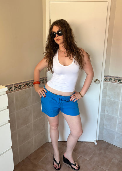 BLUE ADIDAS SHORTS