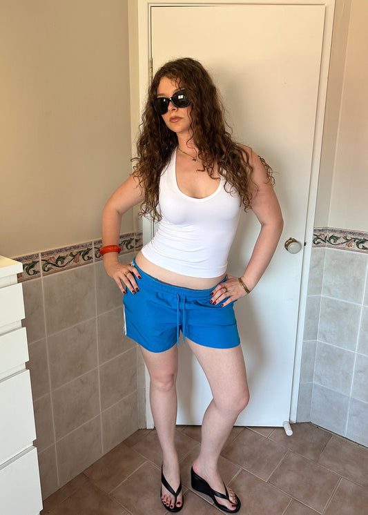 BLUE ADIDAS SHORTS