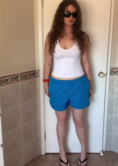 BLUE ADIDAS SHORTS
