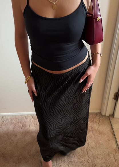ZEBRA MAXI SKIRT